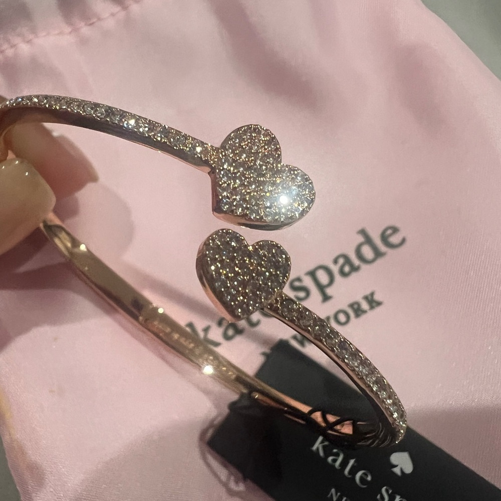 Kate Spade Rose Gold Heart Bangle